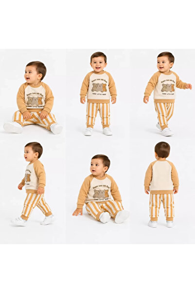 Generic Brand 6/24 month teddy bear embroidery baby set