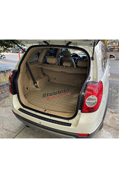 badela Chevrolet Captiva 2007-2014 Uyumlu 3D Kauçuk Bej Bagaj Havuzu