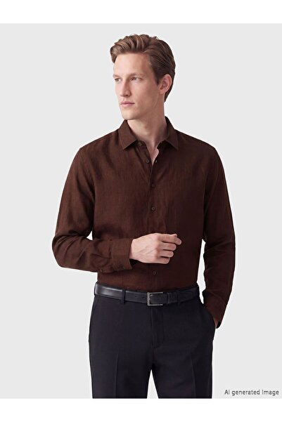 LC Waikiki Regular Fit 100% Linen Men's Shirt