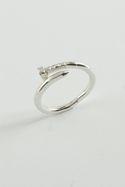 ZERO LAND Ilkeshop Nails Metal (10125) Ring-Silver Color