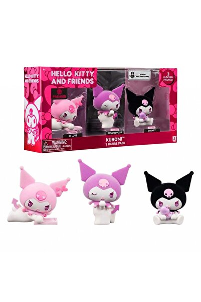 FAZER CLEAN HELLO KİTTY AND FRİENDS HKTJ2000 KUROMİ FİGÜR SETİ 3 LÜ 10 CM 6+