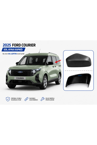 FPParts Ford Tourneo Courier Sol Ayna Kapağı 2023-2024-2025-2026 R2X6 17K747 ...