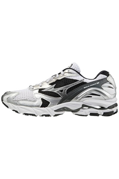 MIZUNO حذاء Wave Rider 10 للرجال كاجوال أبيض / رمادي