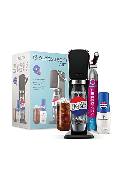 sodastream Art Megapack Black Pepsi Συσκευή Παρασκευής Ανθρακούχου Νερού