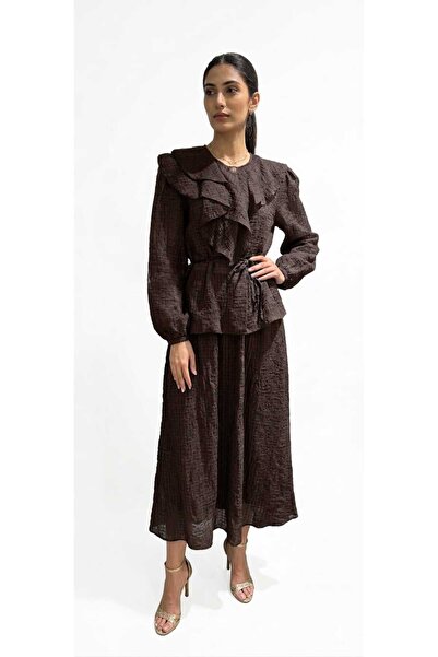 Volans Moda 0036809 طقم تنورة بتفاصيل كشكشة