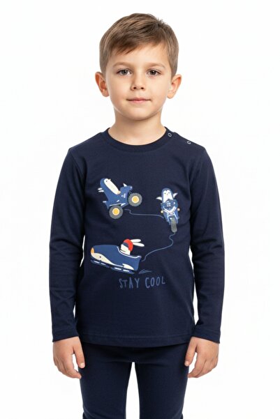 Toontoy Boy's Penguin Printed Sweatshirt