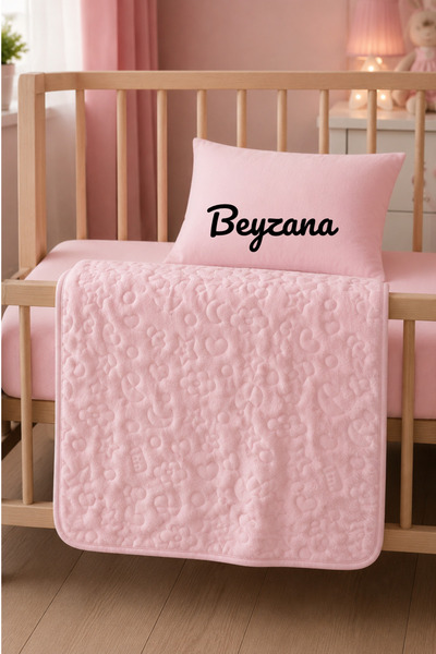 BEYZANA Embos Pudra Pembe Bebek Battaniyesi | STOKTAKİ DESENLERE GÖRE GÖNDERİ...
