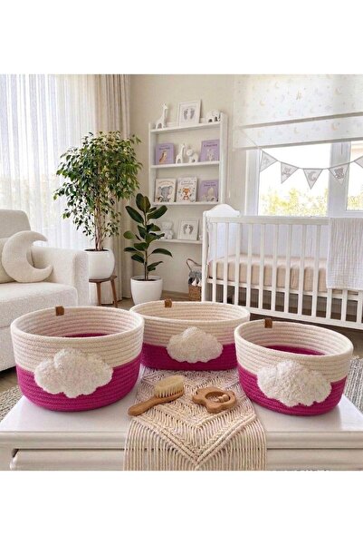 MOTTOMOR Multi-Purpose Decorative Yellow-Purple-Fuchsia-Water Green Cloud Bas...