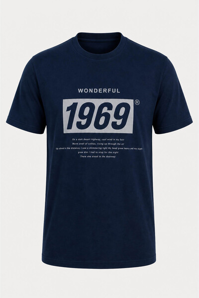 trender Printed Supremes Indigo Men's T-Shirt 226-22 1969
