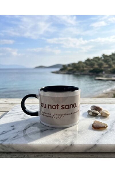 Bu Not Sana Yazılı Baskılı Seramik Kupa Bardak 330 ML