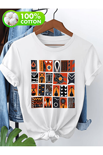 one button Tricou supradimensionat premium cu imprimeu în stil retro, cu desi...