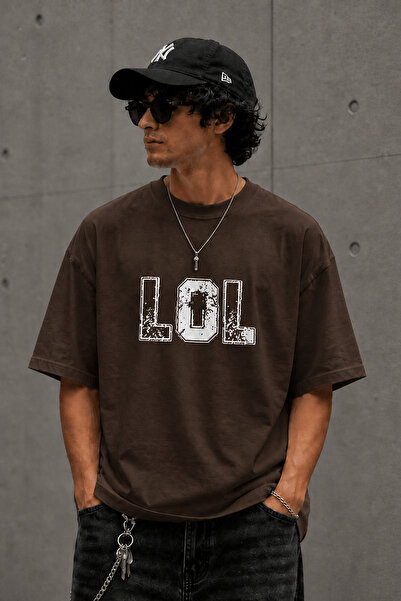 ArtYus Μπλουζάκι Unisex Oversize με στάμπα LOL – Βαμβακερό T-Shirt με λαιμόκο...