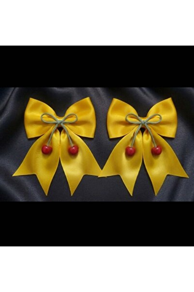 LO ADORO 2 Pcs Red Bow Ribbon Buckle Girls Hairpins Hair Accessory Holder Pink