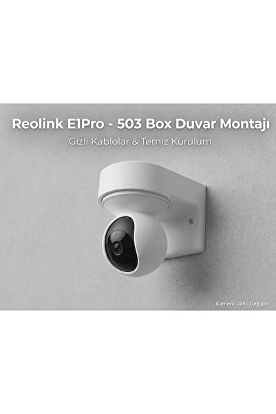 Zaru Concept Reolink E1 Pro Uyumlu Duvar Montaj Aparatı - Gizli Kablo Düzenle...