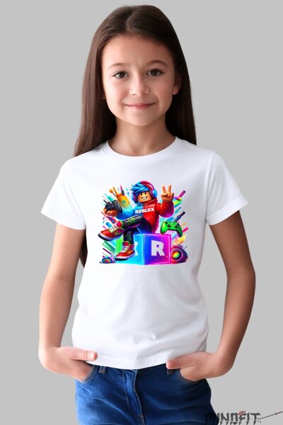 GILDAN Tricou Roblox Cu Gamer Vibrant Aventuri Dinamice