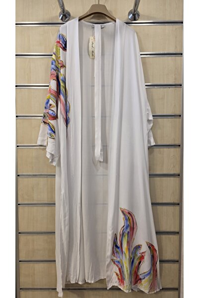 Park Moda Kimono Marbling Pattern Hand Painted