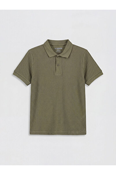 LC Waikiki Men's T-Shirt with a Turn-Down Roba Collar and Short Sleeves for S...