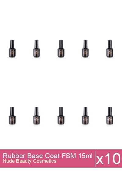 Makeup Set of 10x Rubber Base Coat FSM 15ml