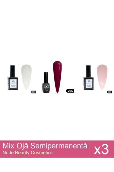 Makeup Set Mix 3 produse Nail Oja: Oja semipermanentă Global Fashion, Gel pol...