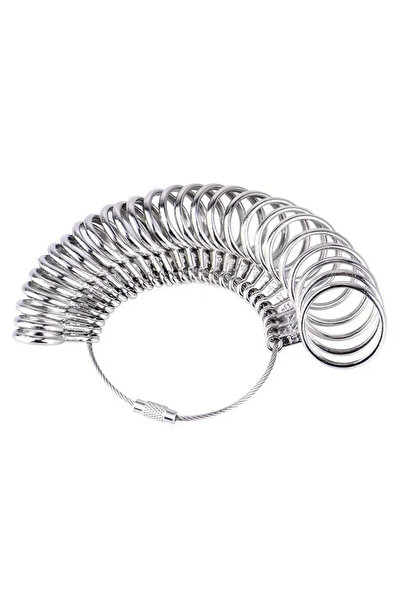 Choice A Metal Ring Sizer Measuring Tool Set Gauge Mandrel Stick Finger Tool ...