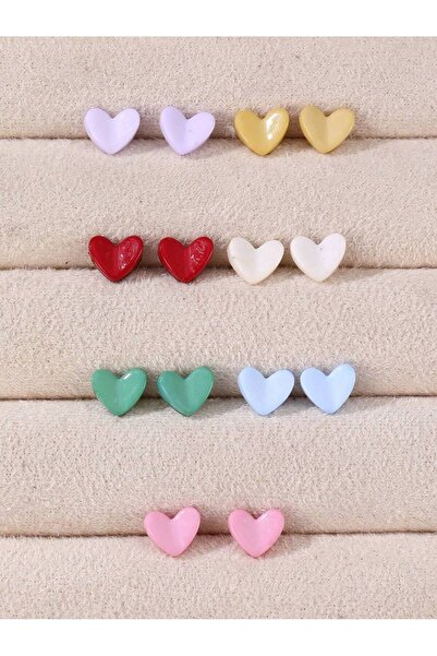 Choice1 heart 7 Pairs Fashion Heart, Flower, Daisy Earrings For Women, Versat...