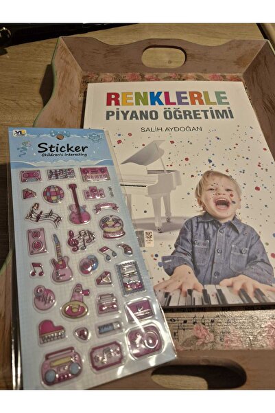 Arkadaş Yayıncılık Renklerle Piyano Öğrenimi Ve 28 li Müzikli Sticker Hediyeli