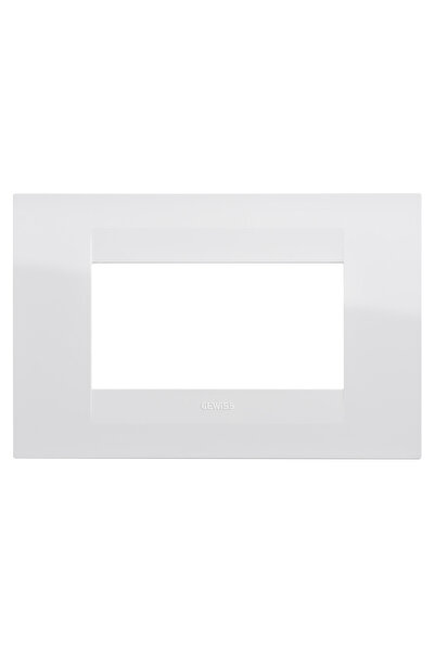 Gewiss Rama ornament 4module GEO Chorus Alb lucios - GW16404TB