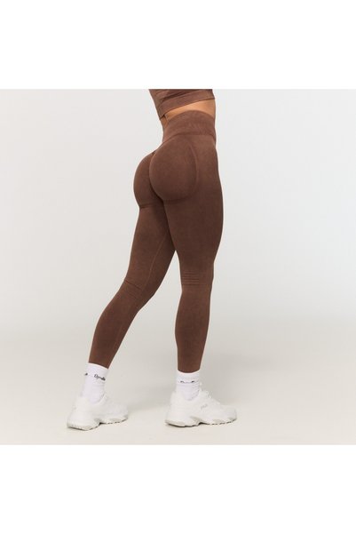 GymBeam Colanți fără cusături Fierce de damă, maro, L
