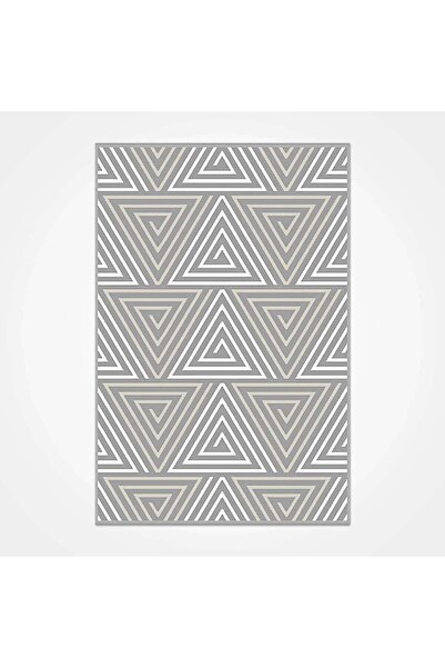 halinet Halı.Net White Modern Washable Non-Slip Living Room Carpet Cr-Almira-...