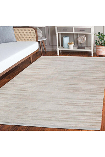 halinet Halı.Net Cream Modern Washable Non-Slip Living Room Carpet Lxs-Moda-1...