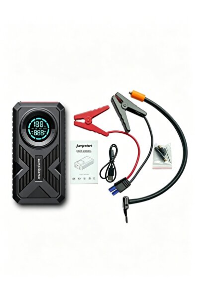 Kijarda 💫12V Car Jump Starter with Air Compressor, Portable Emergency Car Bo...