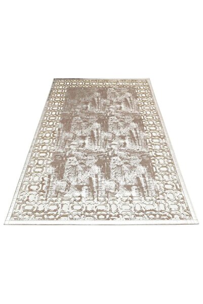 halinet Halı.Net Beige Vintage Antique Washable Living Room Carpet Eco-Bnc 02...