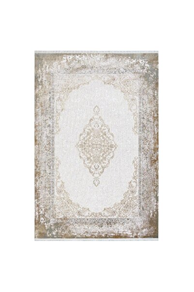 halinet Halı.Net Beige Vintage Antique Washable Living Room Carpet Artemis-Dr...