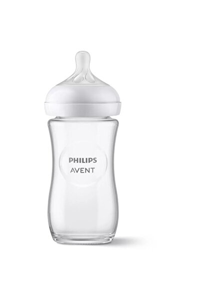 Philips Biberon din sticlă Avent Response SCY933/01, 240 ml, tetina care func...