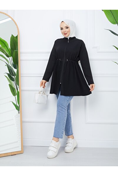 FRESH FASHION İTHAL DABIL KUMAŞ KADIN BELİ AYARLANABİLİR BAĞAÇIKLI ALTI PLİSE...