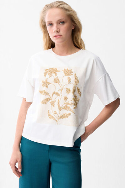 Love My Body Altın Baskılı T-shirt