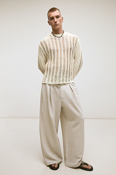 Bershka Mega baggy kareli pantolon