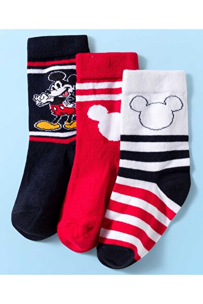 Pine Kids Disney Knit Ankle Length Anti-Bacterial Socks Mickey Mouse Graphic ...