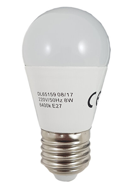 DELIGHT Bec LED Sferic E27, model G45, 8W=60W, 2700K, lumină caldă