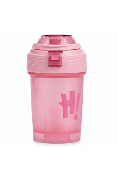 AKDC Elegant Pink Plastic Water Bottle with Decorative Hi Print Finish – 350 ml