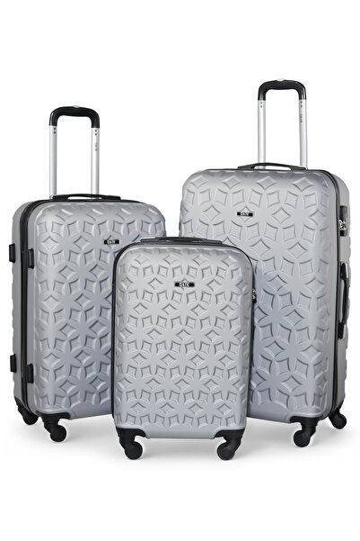 KTMC 3-Piece ABS Luggage Set 20/24/28 inches Carry-On & Checked Suitcases, KT...