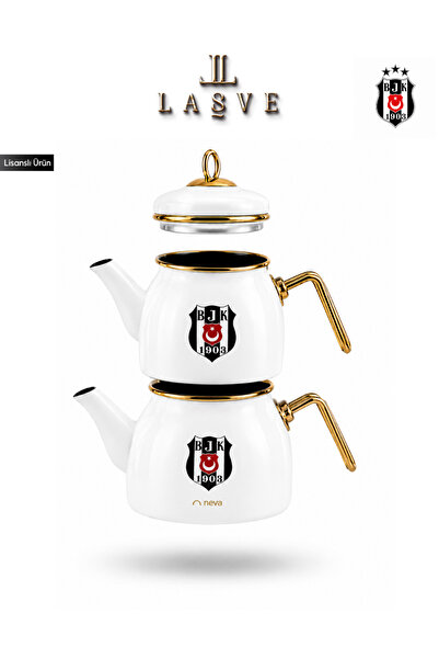 Beşiktaş PREMIUM TASARIM LOGO BASKILI ÇAYDANLIK SETİ LİSANSLI
