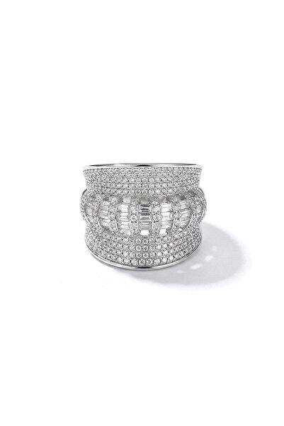 h&b design jewel Çelik Tasarım Taşlı Yüzük
