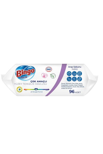 Bingo Yüzey Havlusu Beyaz Sabun X 2 Paket