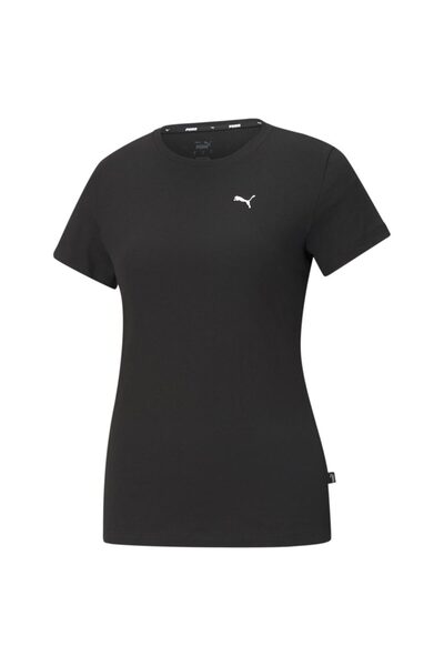 Puma Femei& # x27;s Tricou cu mânecă scurtă, cu logo mic, model esențial, XXS