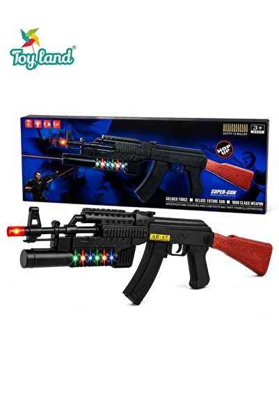 TOY LAND بندقية لعبة عسكرية مع مؤثرات ضوئية وصوتية - مسدس لعب للأطفال من عمر ...