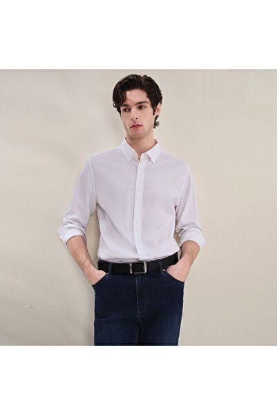 Giordano Men Slim Cotton Lyocell Shirt