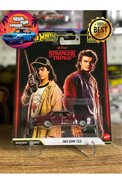 HOT WHEELS 1983 BMW 733i - STRANGER THINGS - POP CULTURE - PREMIUM - (1/64)
