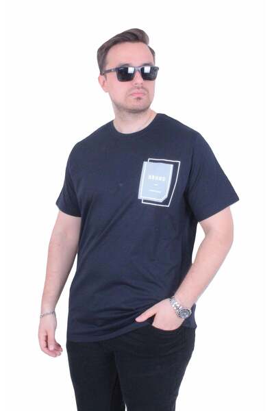 MocGrande Tricou cu gâtul în formă de O pentru bărbați, mărime mare, Bnhnp 26...