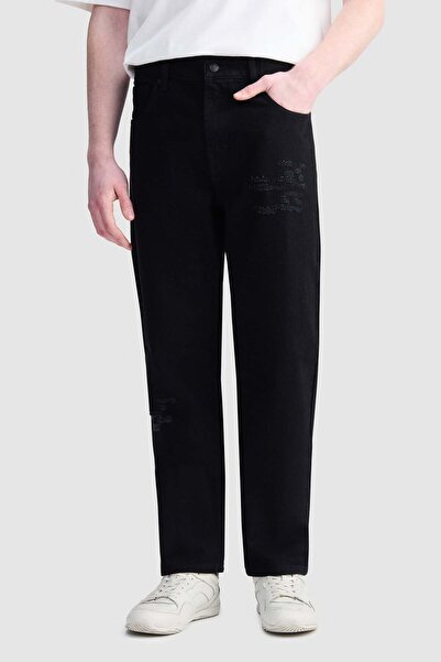 ecko unltd. JASON Regular Fit Pamuklu Erkek Siyah Jean Denim Pantolon
